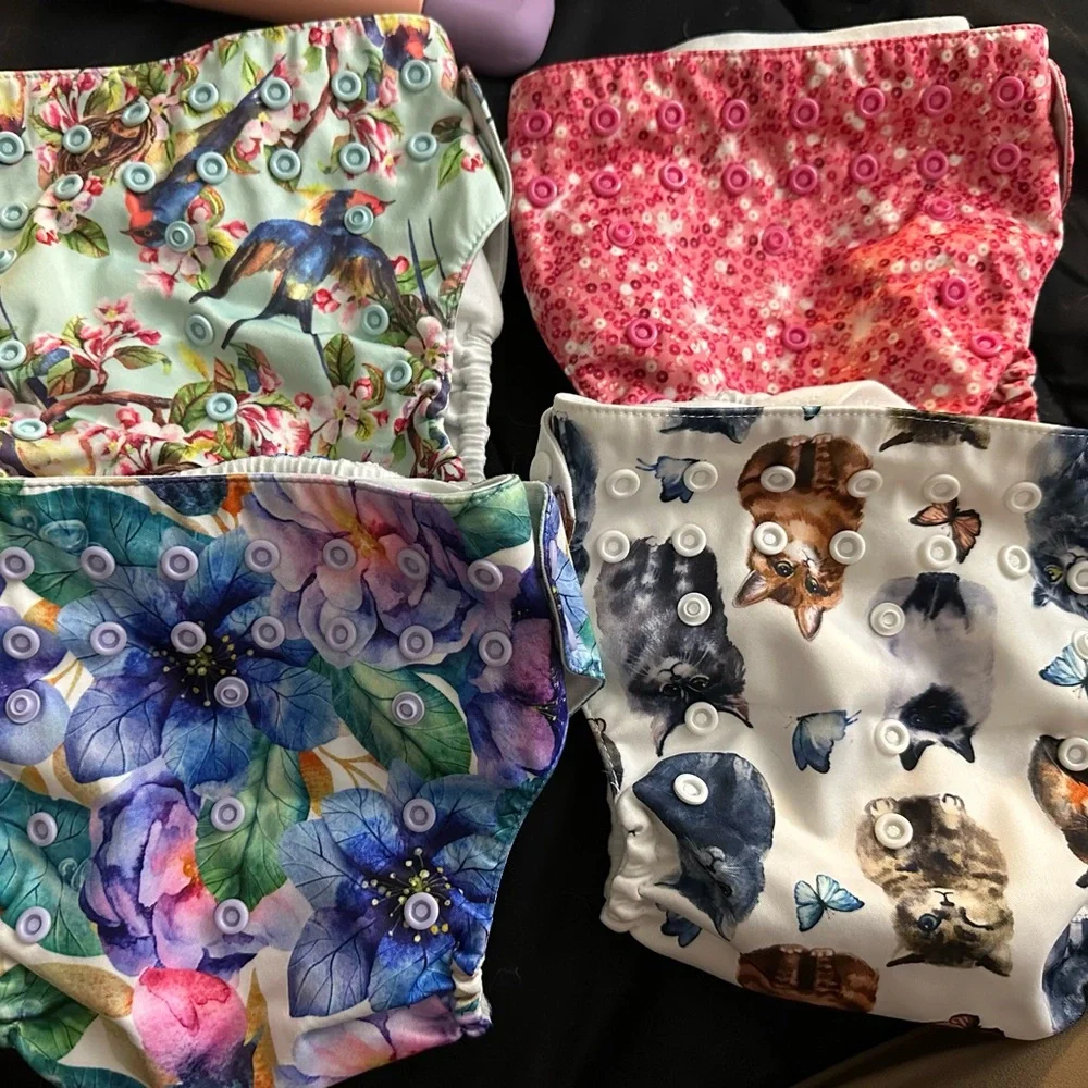 Mama Kola Floral and Animal Print Kids Diaper Pockets